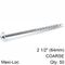 KREG Zinc Pocket Hole Screws 64mm 2.50' #8 Coarse Thread Mx Loc 50ct